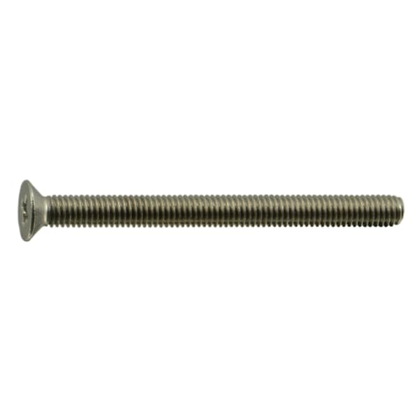 Midwest Fastener M3-0.50 x 35 mm Phillips Flat Machine Screw, Plain A2 Stainless Steel, 15 PK 38026 - main